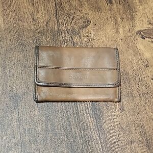 Rare coach leather card holder